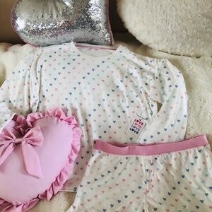 Just in NWT PJ Salvage Mad Love lounge to bed PJ shorts set